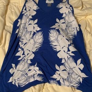 Old Navy Hibiscus Print Tank Top Size M